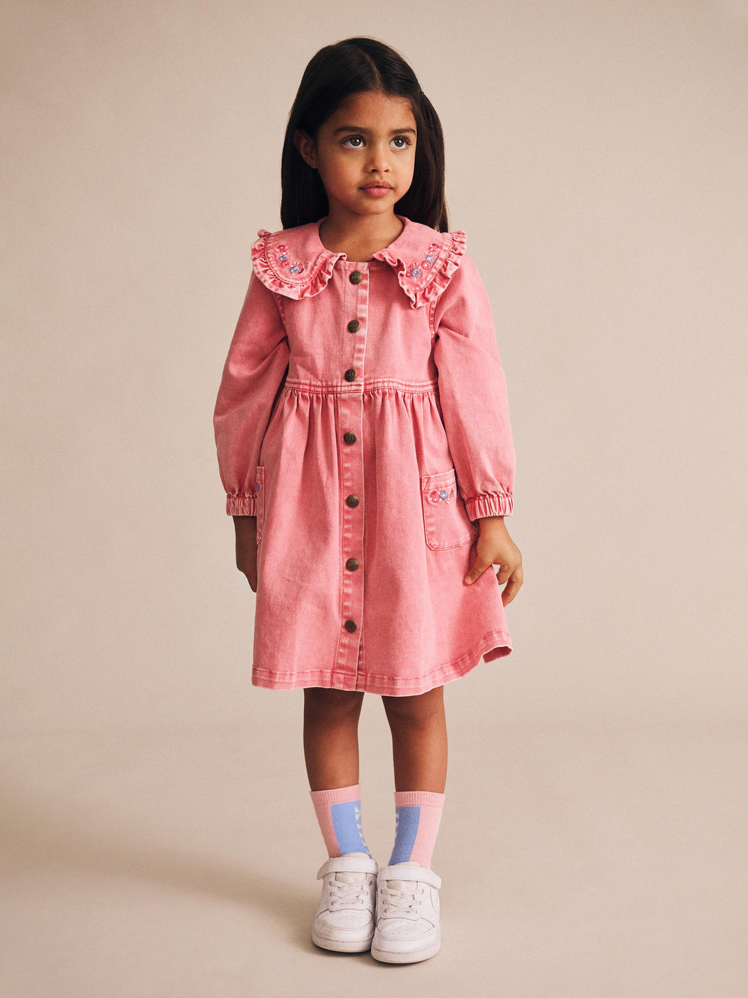 Huxbaby Vintage Floral Collar Dress