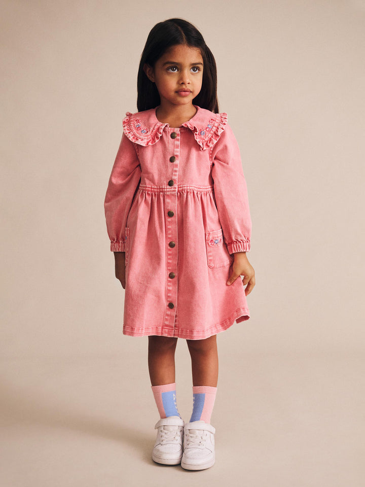 Huxbaby Vintage Floral Collar Dress