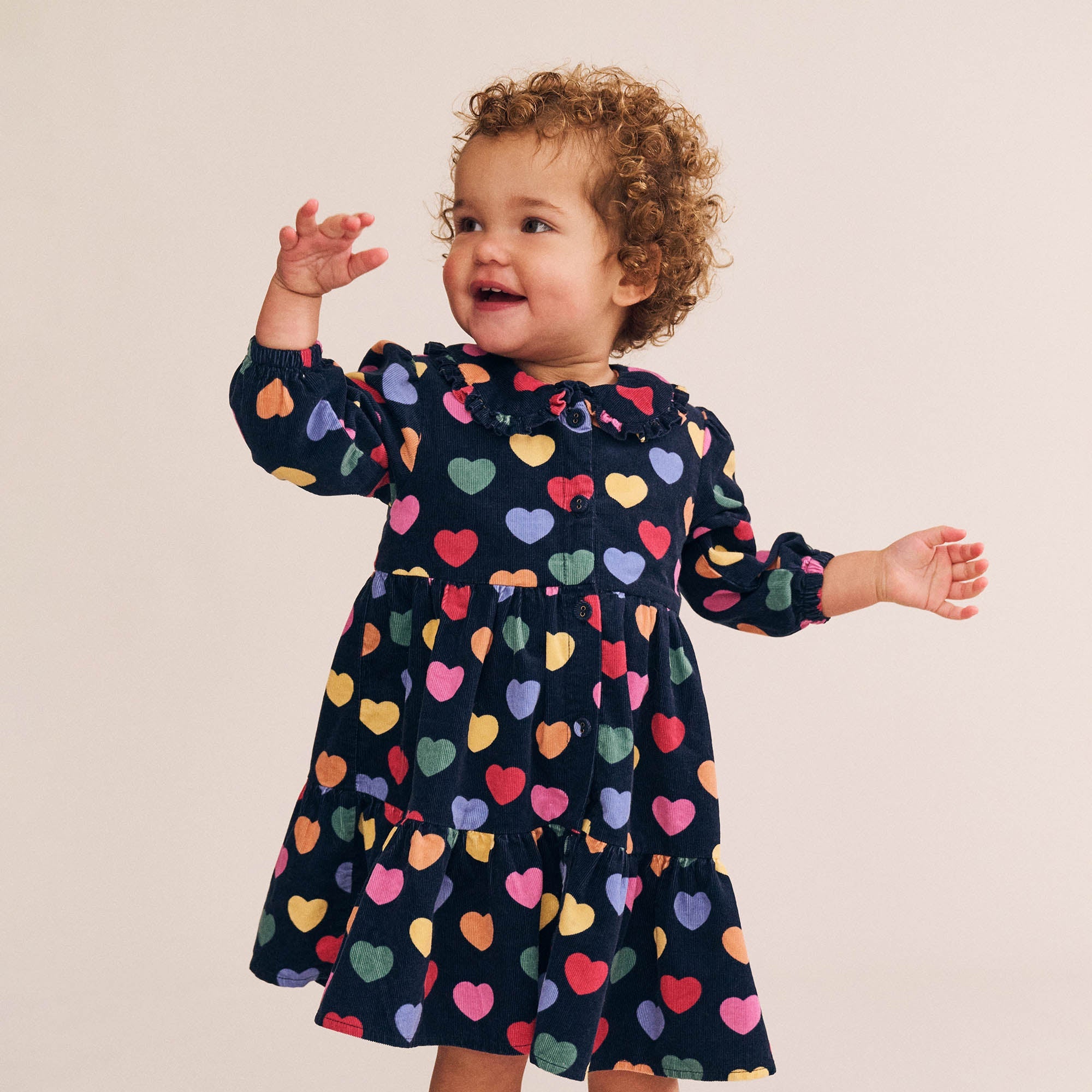 Multi Hearts Cord Dress