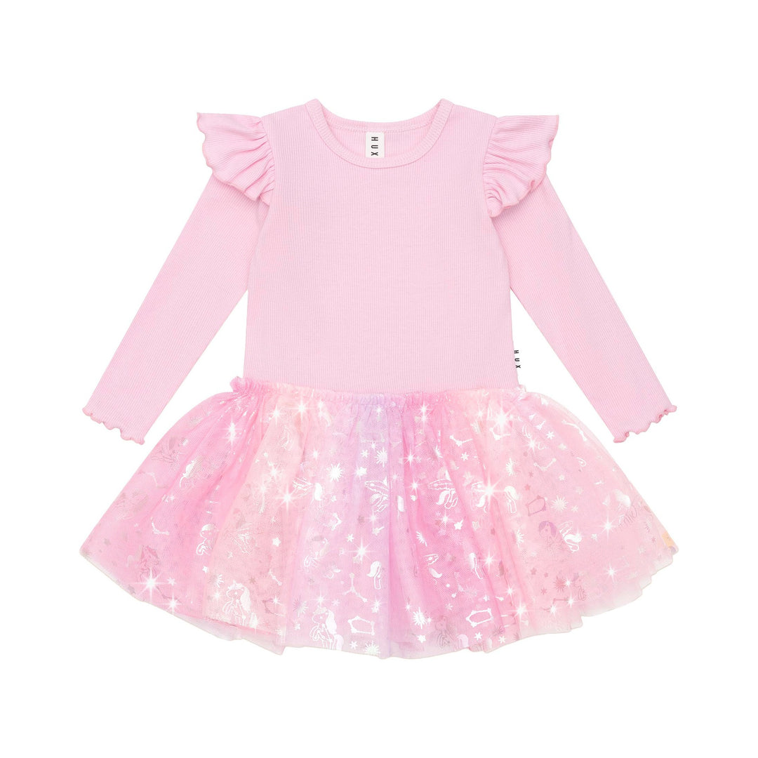 Huxbaby Cosmic Unicorn Ballet Rib Dress