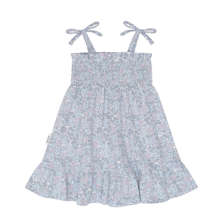 Huxbaby Bluebell Floral Shirred Dress
