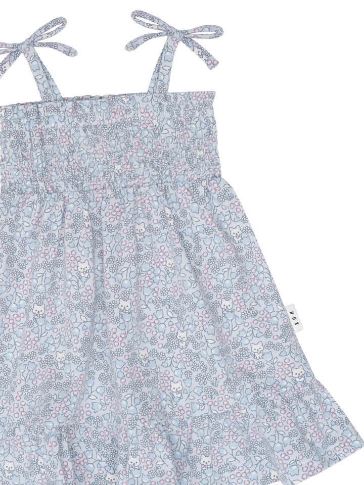 Huxbaby Bluebell Floral Shirred Dress