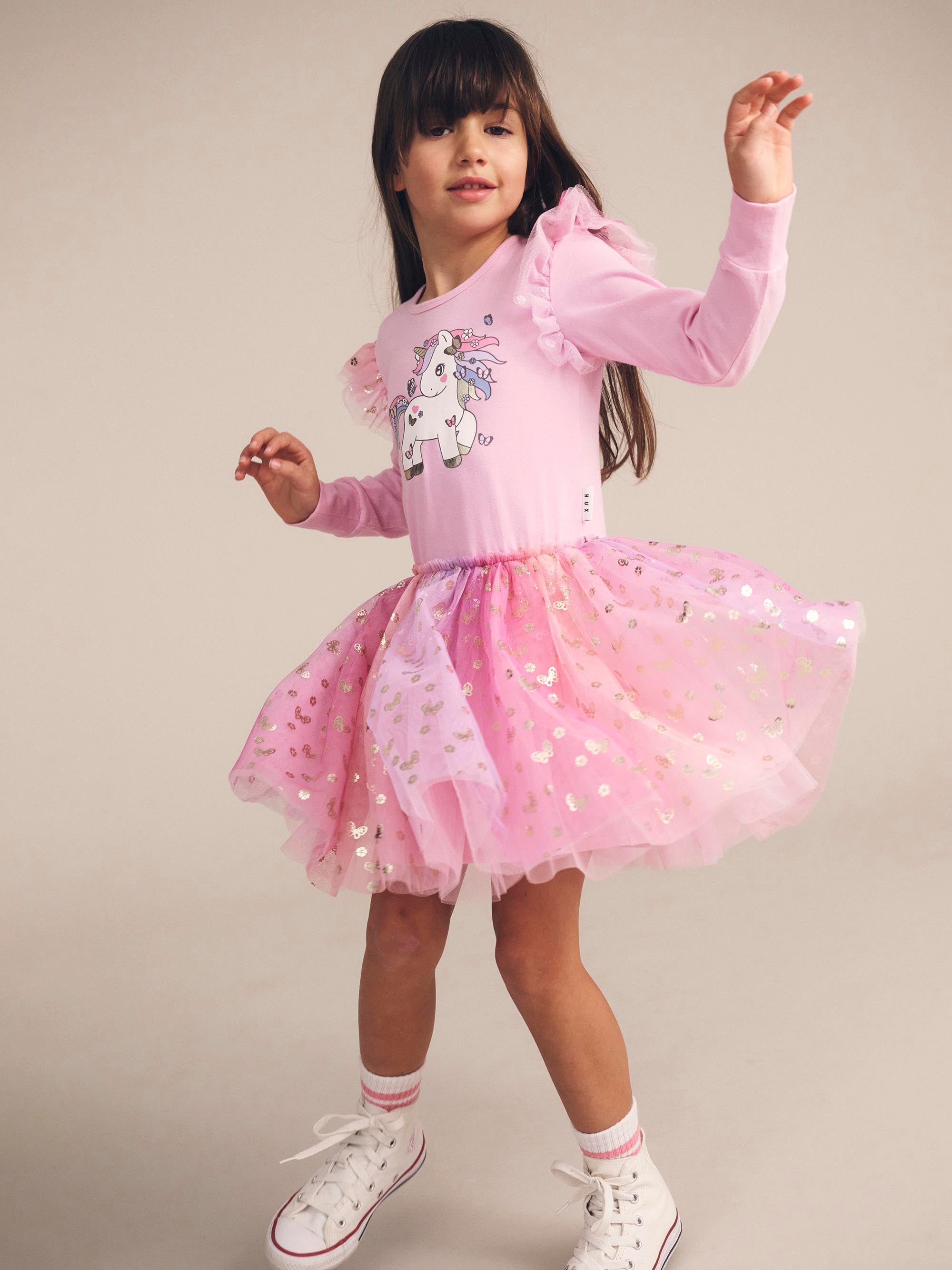 Huxbaby Butterfly Unicorn Ballet Dress