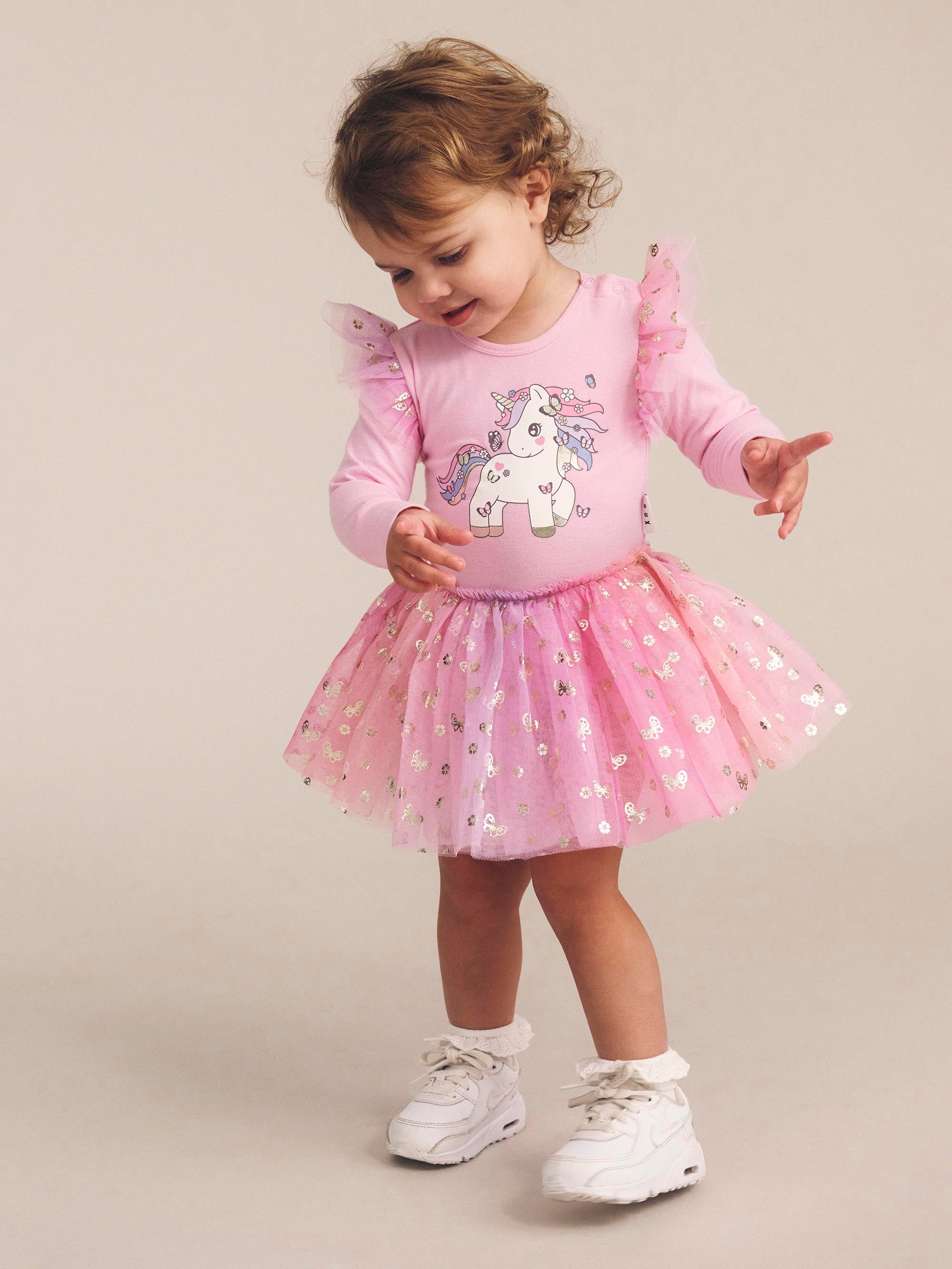 Huxbaby Butterfly Unicorn Ballet Dress