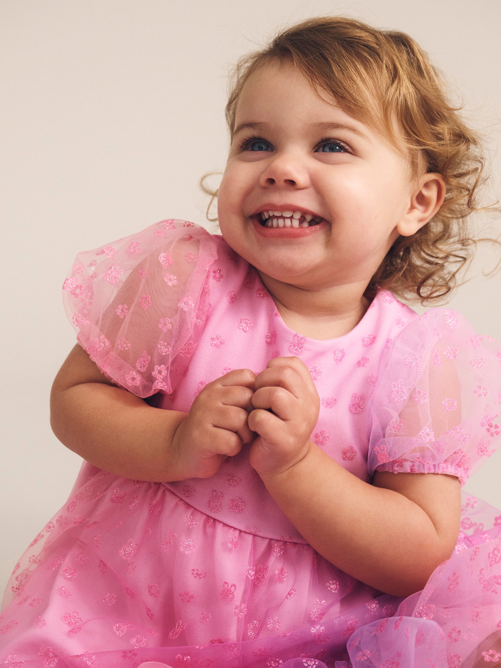 Huxbaby Bunny Gem Puff Sleeve Party Dress