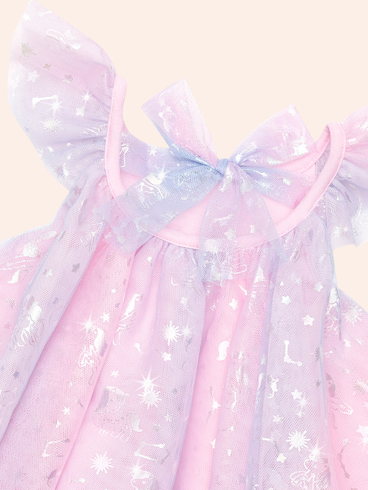 Huxbaby Cosmic Unicorn Frill Tulle Dress