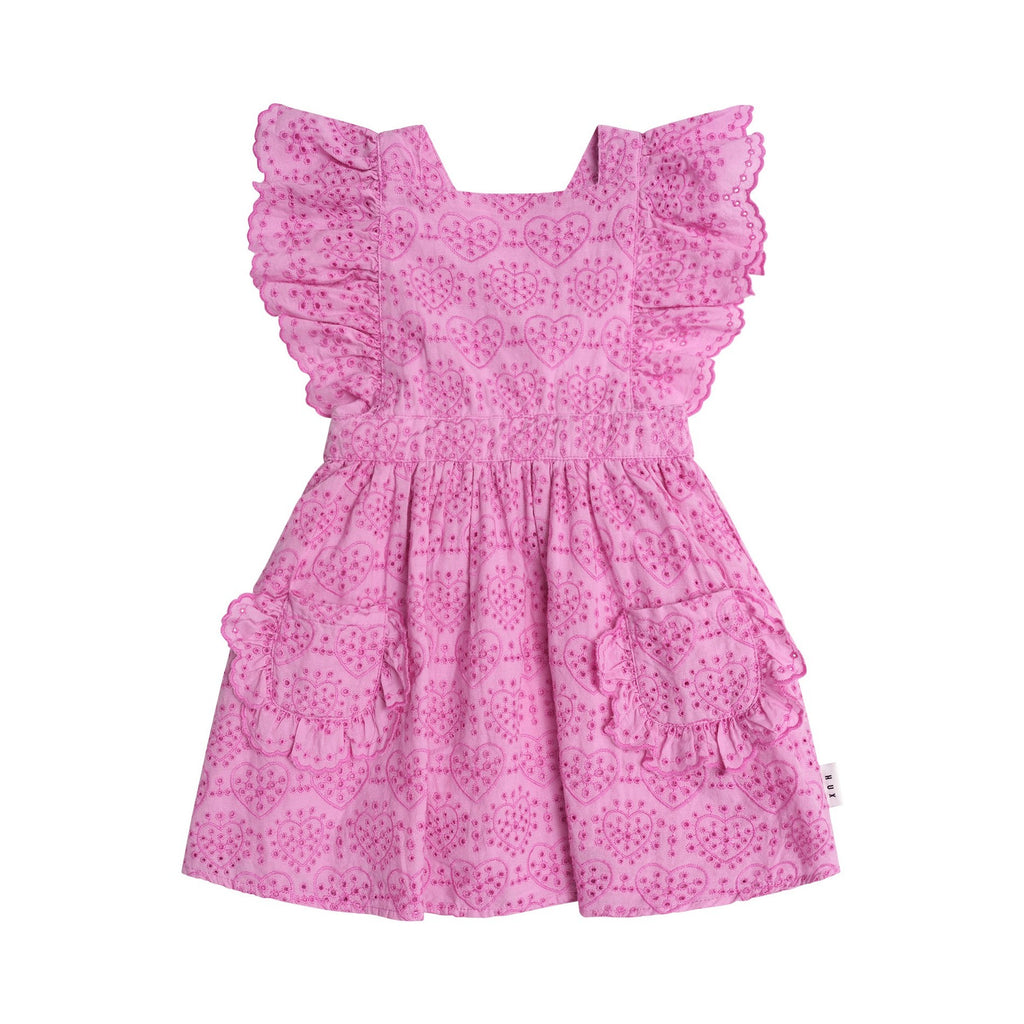 Huxbaby Frilly Broderie Pinafore Dress