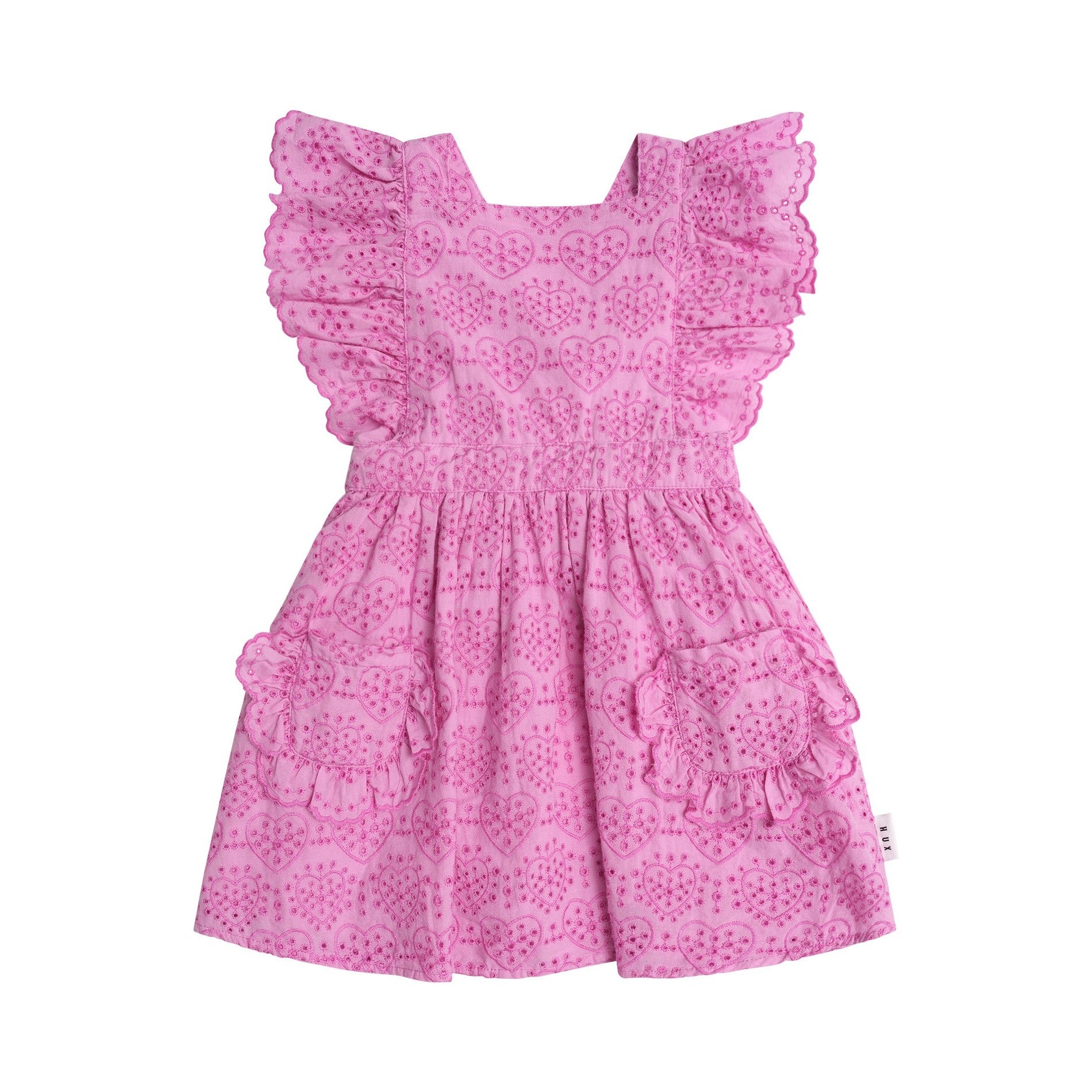 Huxbaby Frilly Broderie Pinafore Dress