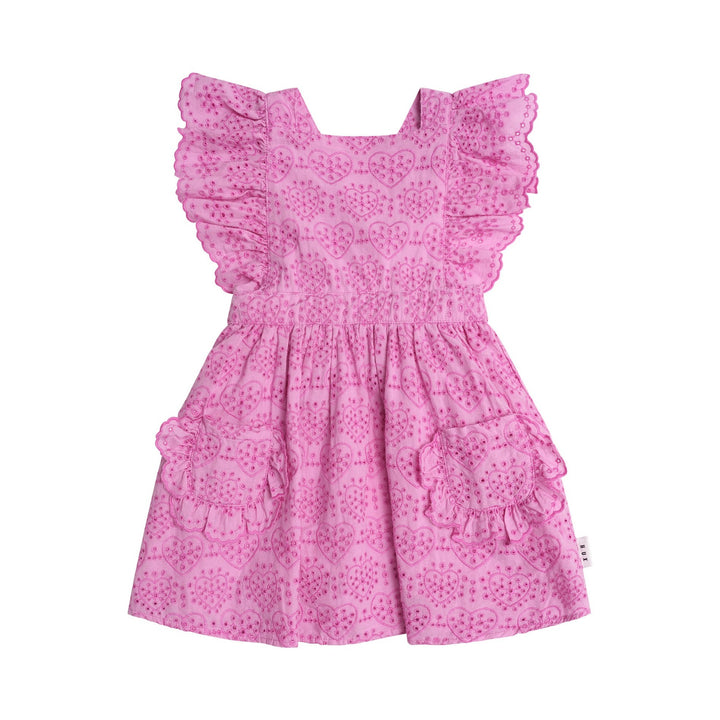 Huxbaby Frilly Broderie Pinafore Dress
