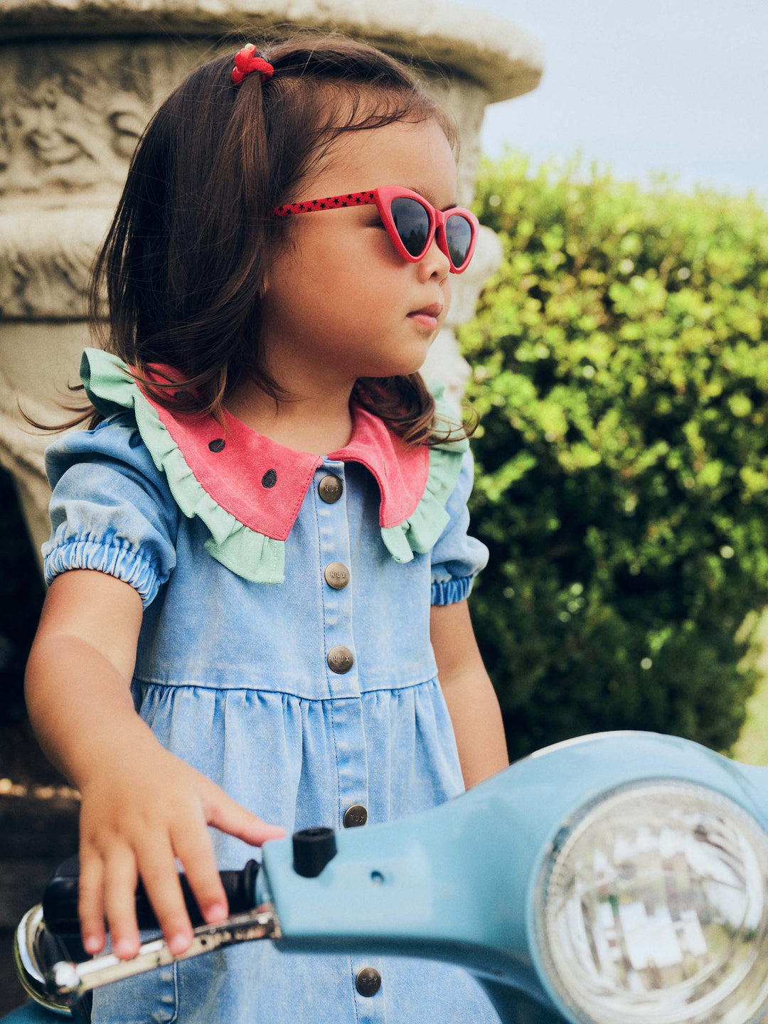 Huxbaby I Carried a Watermelon Denim Dress