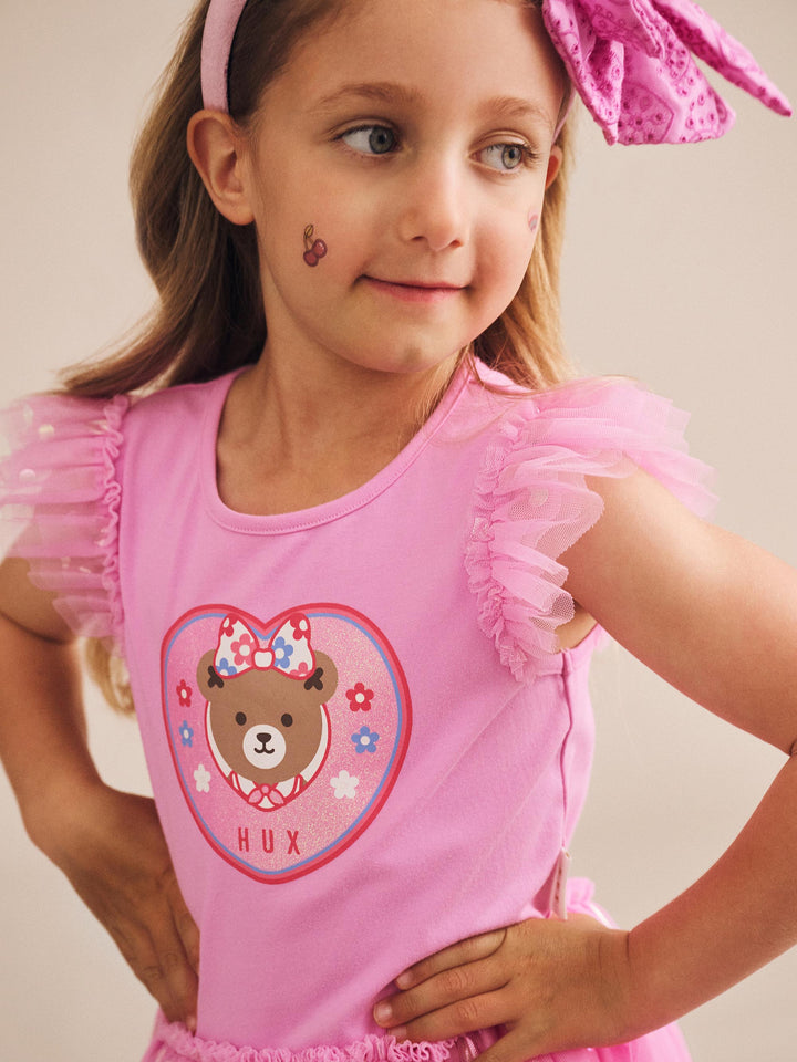Huxbaby Party Hearts Tulle Dress