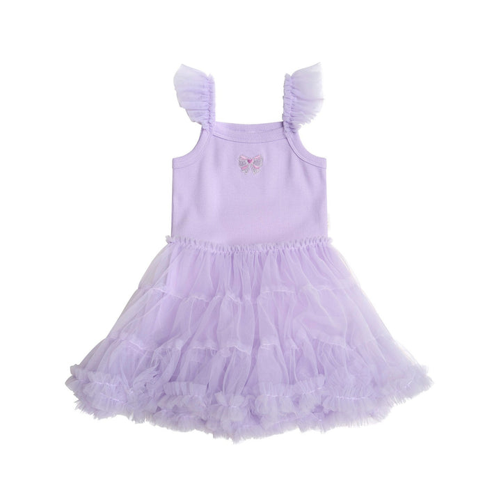 Huxbaby Purple Bow Tutu Ballet Dress