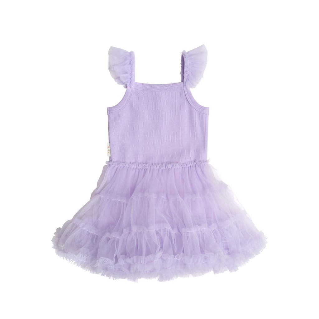 Huxbaby Purple Bow Tutu Ballet Dress