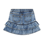 Dreamy Denim Tiered Skirt