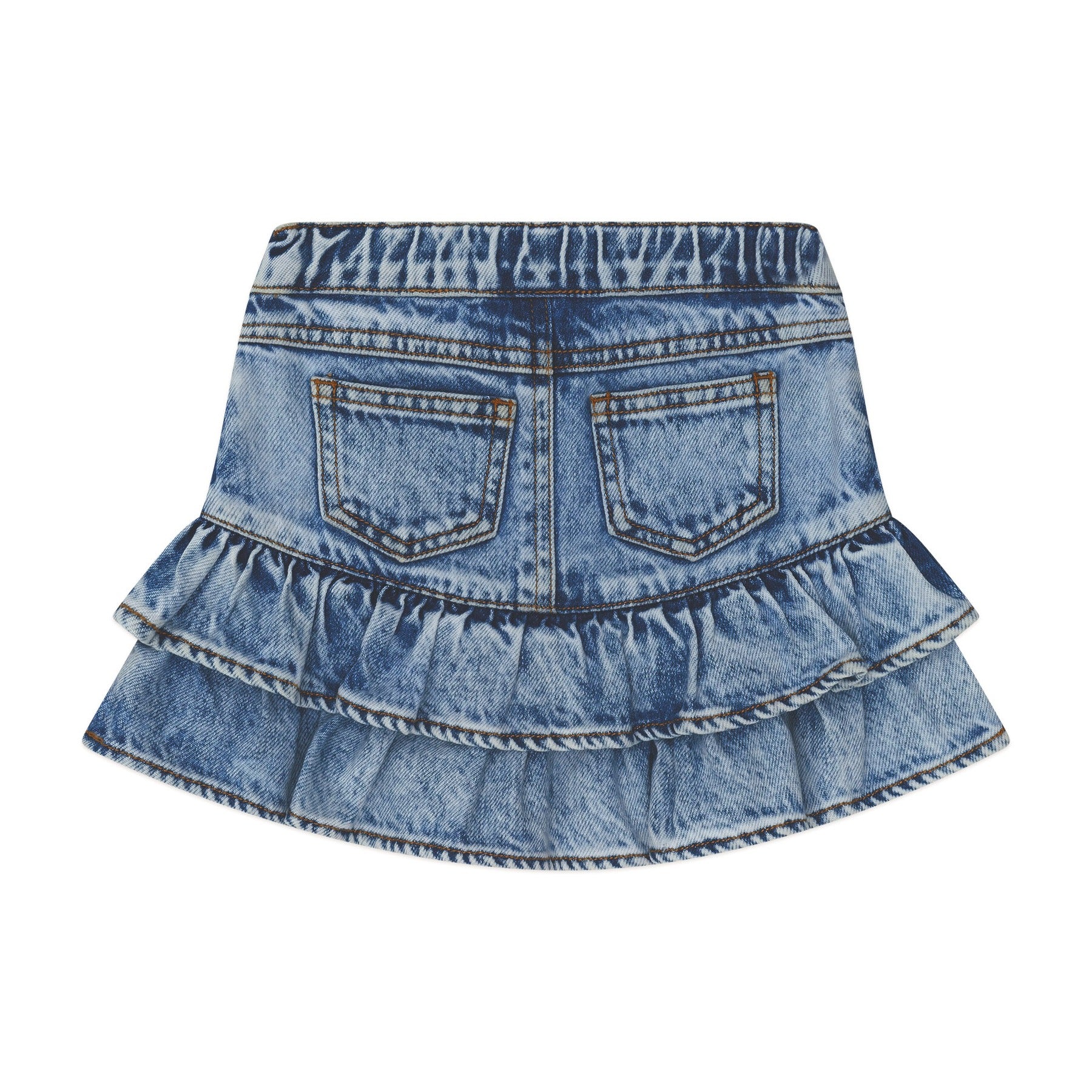 Dreamy Denim Tiered Skirt