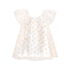 Christmas Reindeer Tulle Dress - White