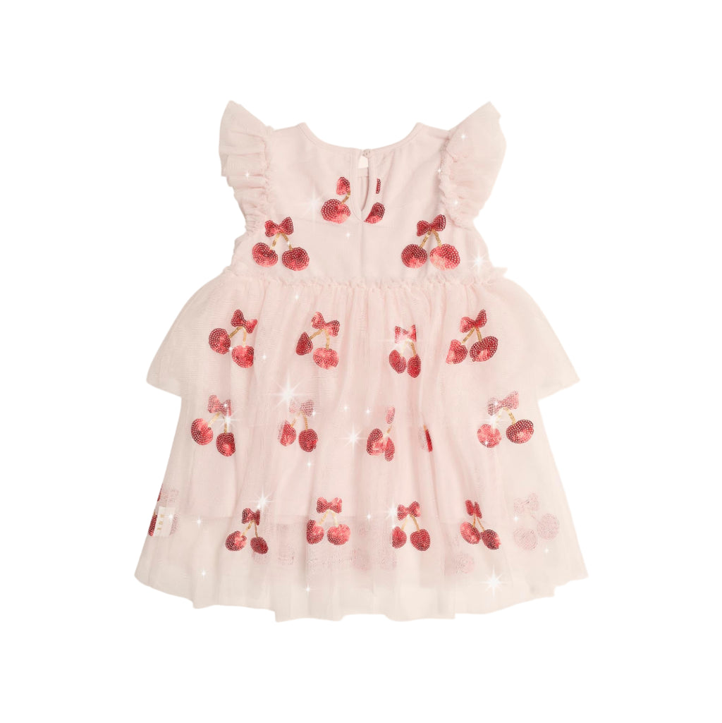 Huxbaby Sequin Cherry Pie Tulle Dress