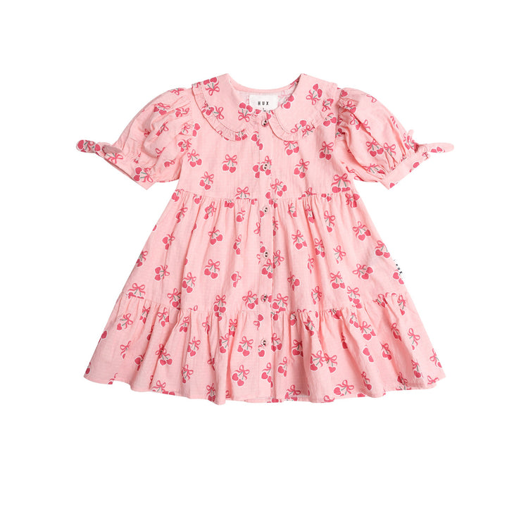 Huxbaby Cherry Pie Tiered Smock Dress