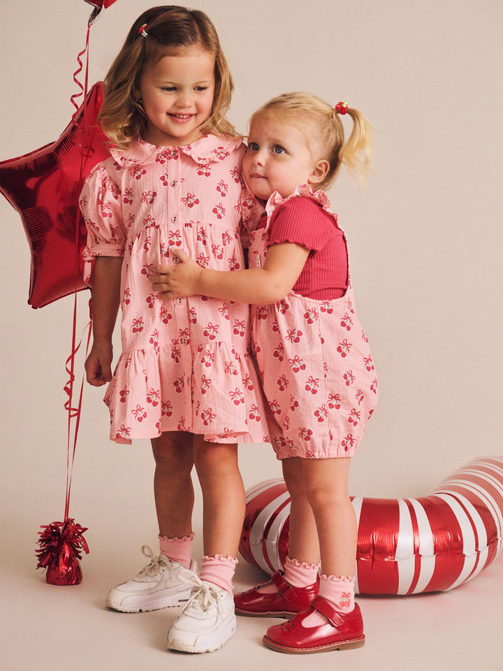 Huxbaby Cherry Pie Tiered Smock Dress