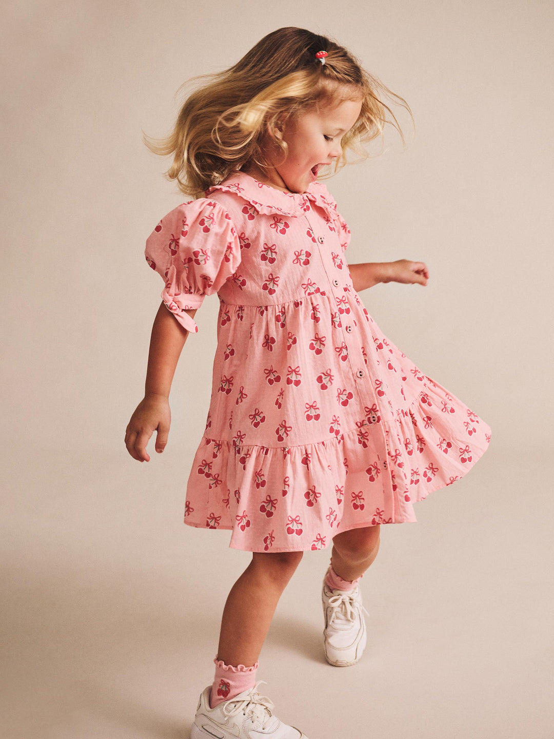 Huxbaby Cherry Pie Tiered Smock Dress