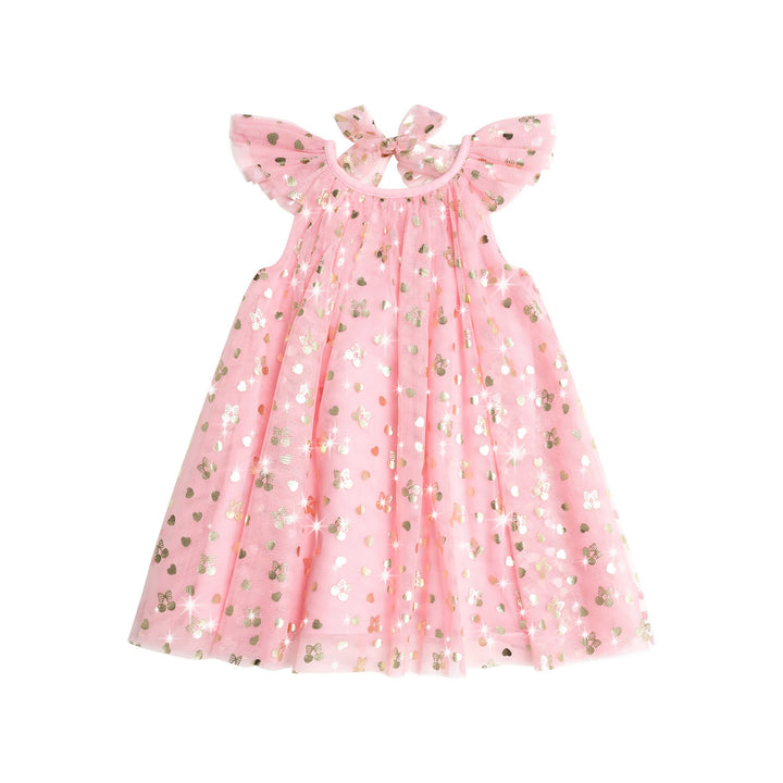 Huxbaby Golden Cherries Princess Tulle Dress