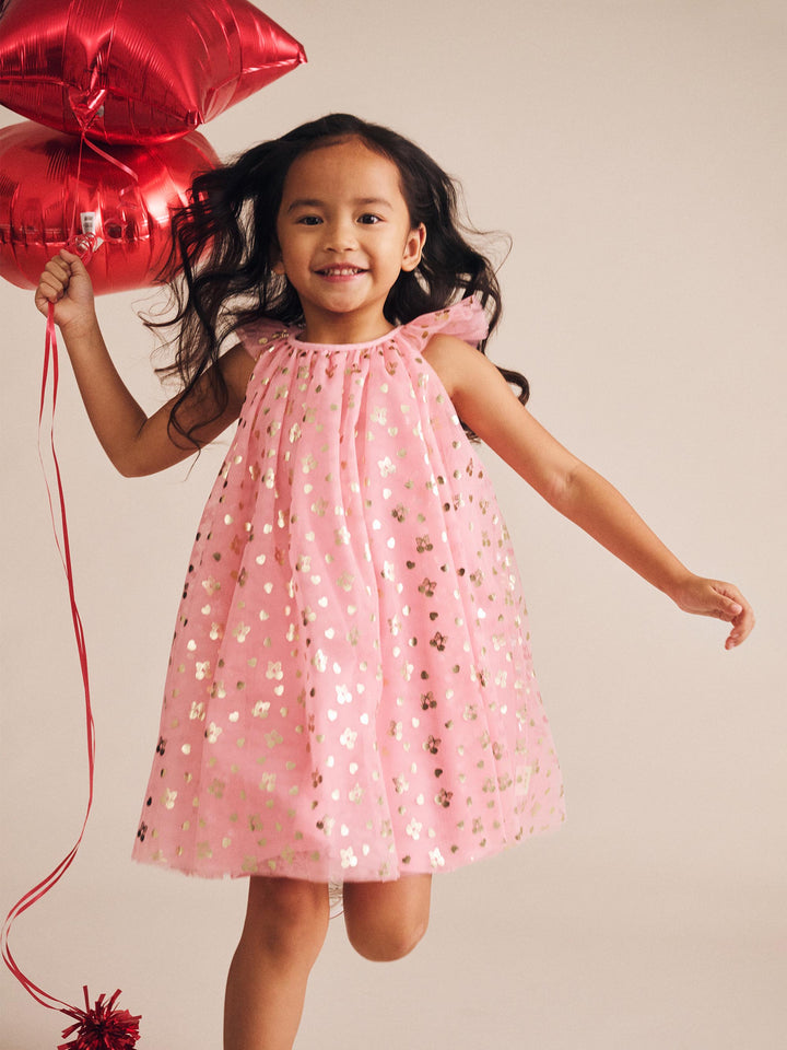Huxbaby Golden Cherries Princess Tulle Dress