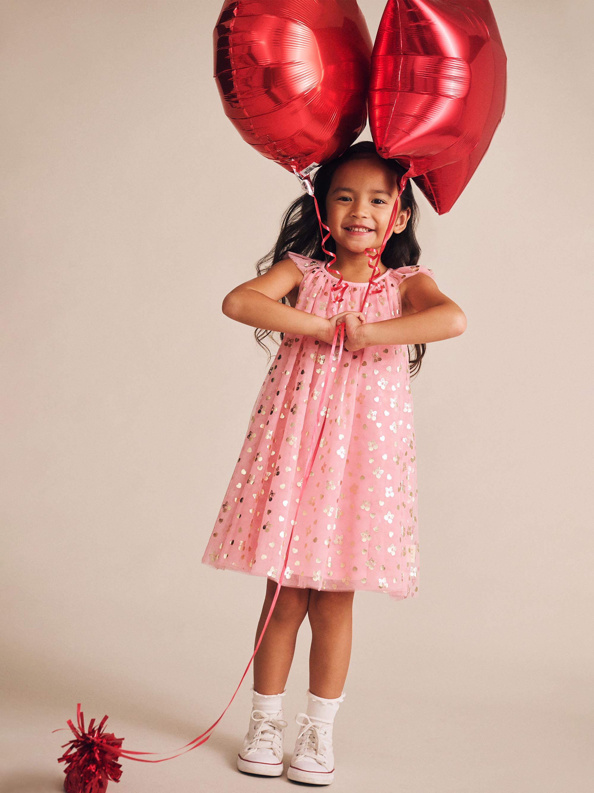 Huxbaby Golden Cherries Princess Tulle Dress