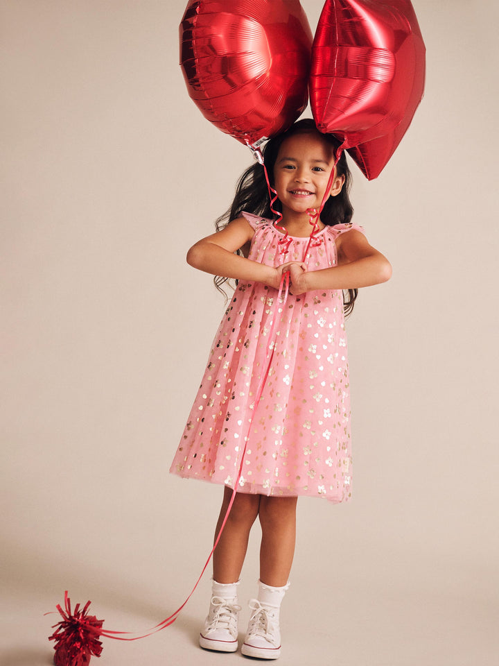 Huxbaby Golden Cherries Princess Tulle Dress