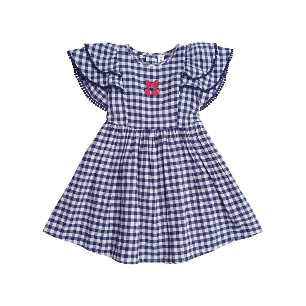 Huxbaby Cherry Pie Frill Dress Check