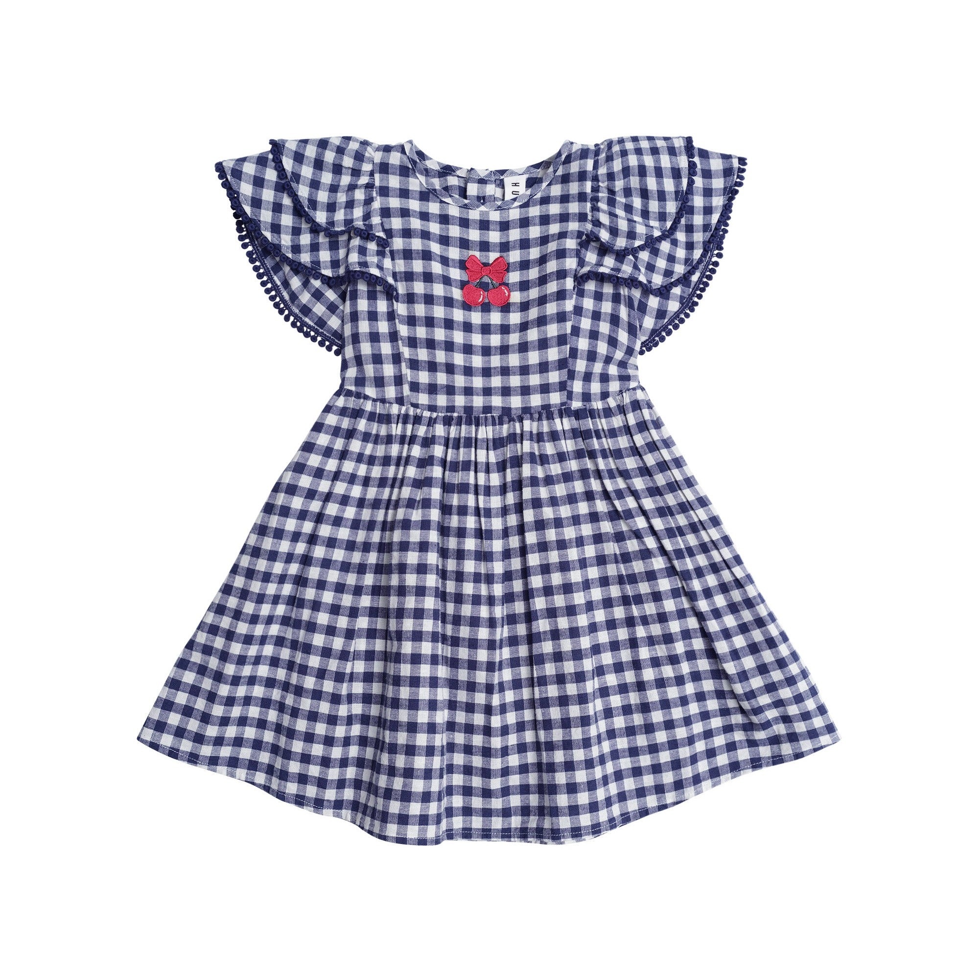Huxbaby Cherry Pie Frill Dress Check