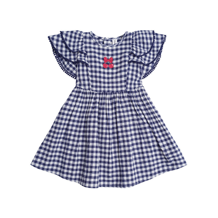 Huxbaby Cherry Pie Frill Dress Check