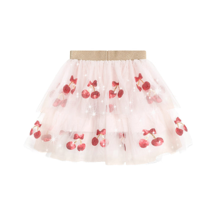 Huxbaby Sequin Cherry Pie Tulle Skirt