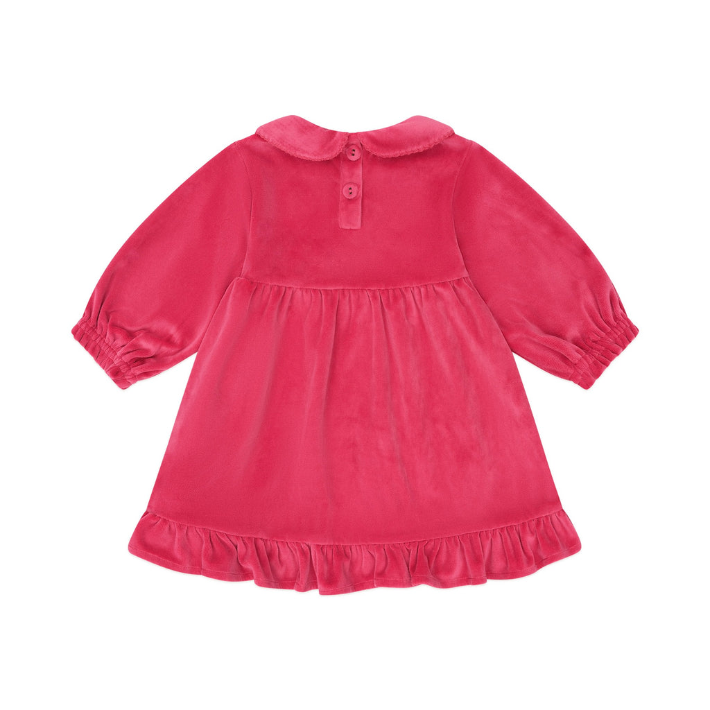 Very Cherry Velour Collar Dress