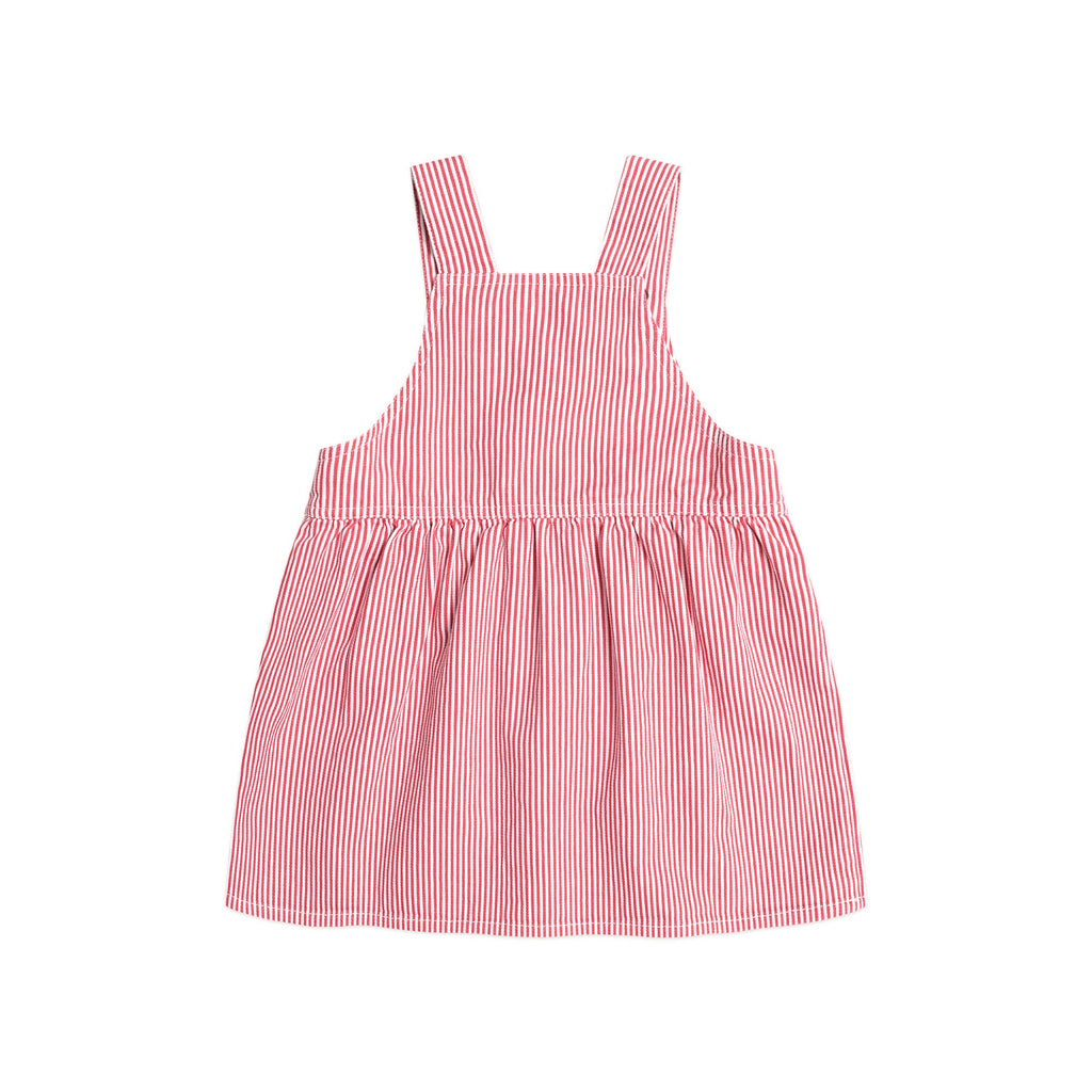 Huxbaby Chill Red Stripe Pinafore Dress