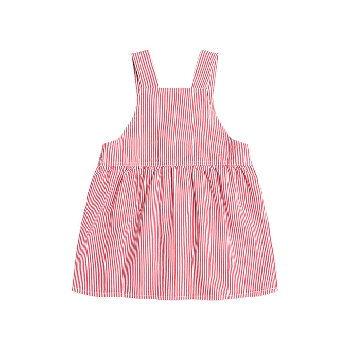 Huxbaby Chill Red Stripe Pinafore Dress
