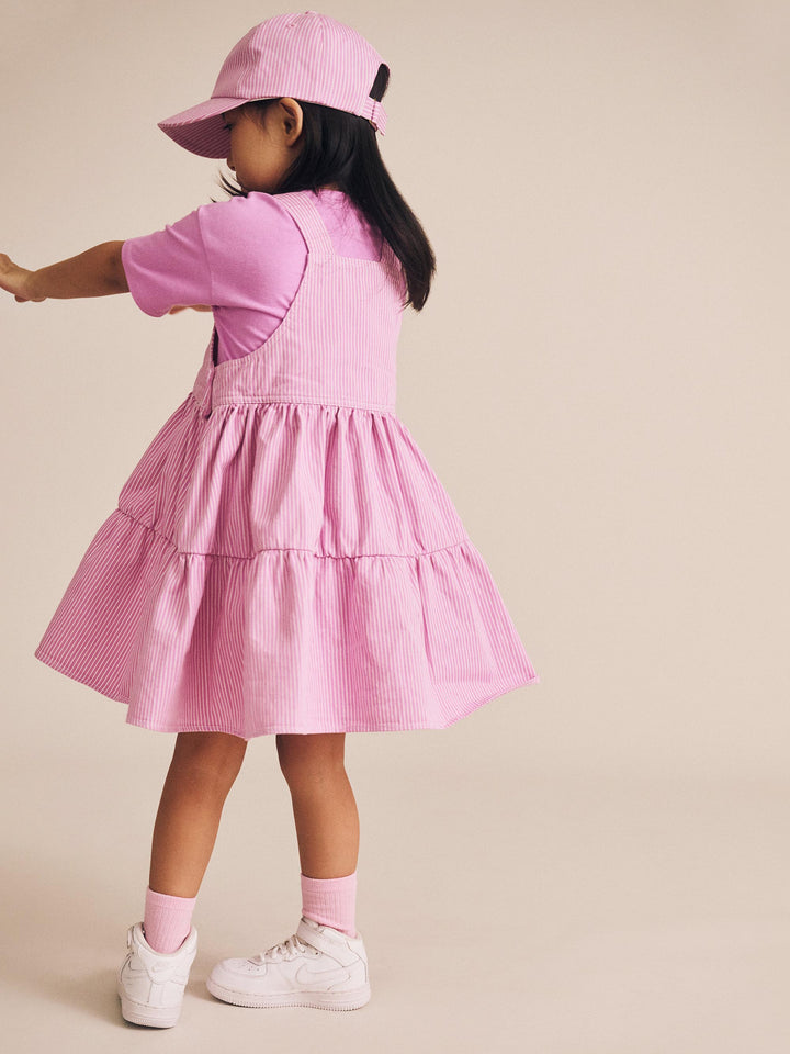 Huxbaby Candy Stripe Pinafore Dress
