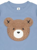Furry Hux Top - Cornflower