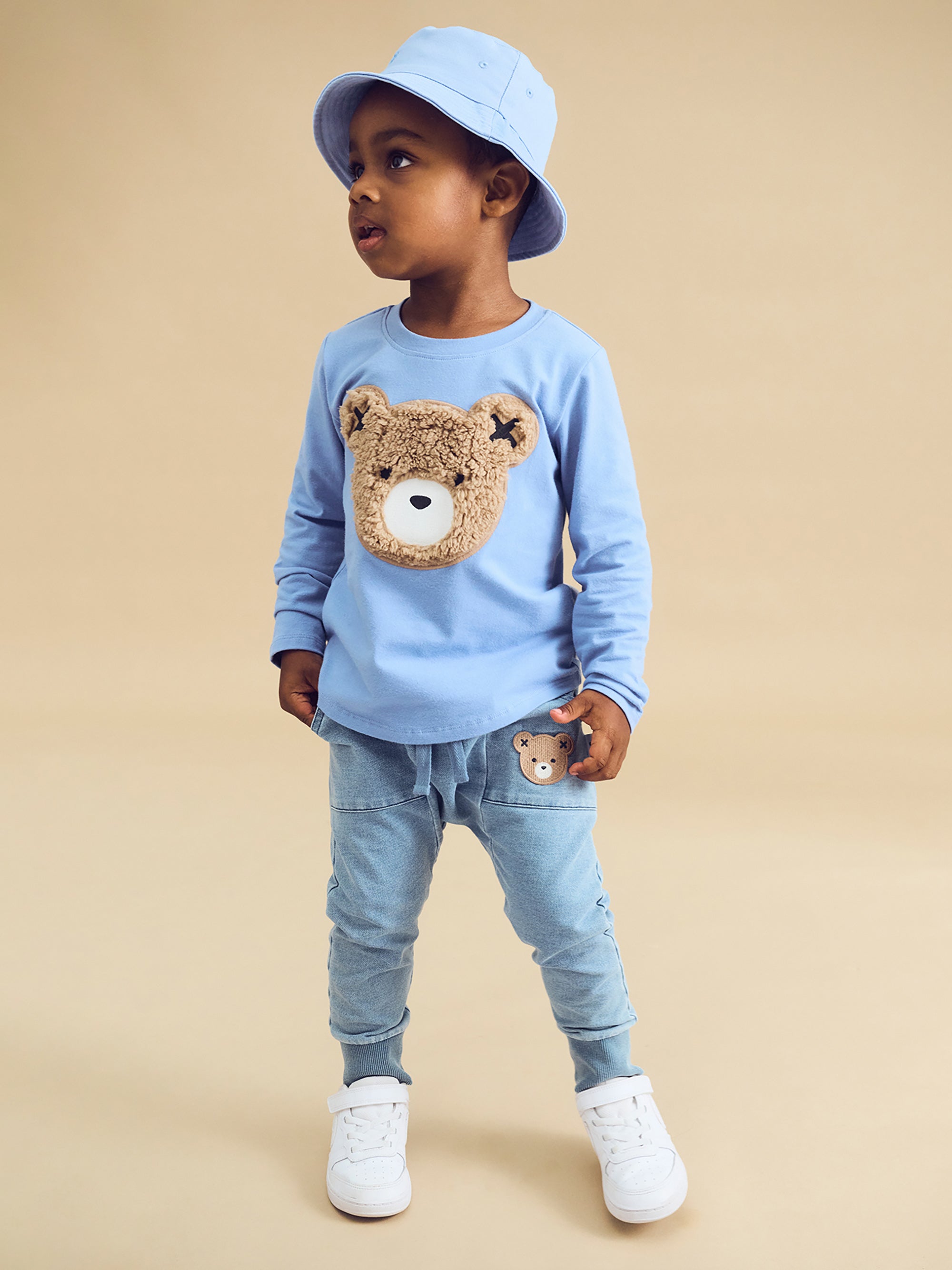 Huxbaby Furry Hux Top - Cornflower