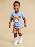 Furry Hux T-Shirt - Cornflower