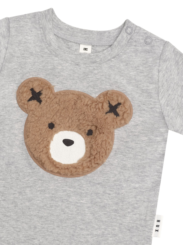 Huxbaby Furry Hux T-Shirt - Grey Marle