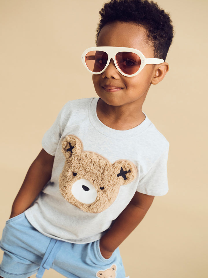 Huxbaby Furry Hux T-Shirt - Grey Marle