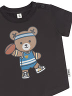 Footy Hux T-Shirt - Soft Black