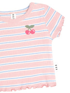 Rib Tee - Candy Stripe