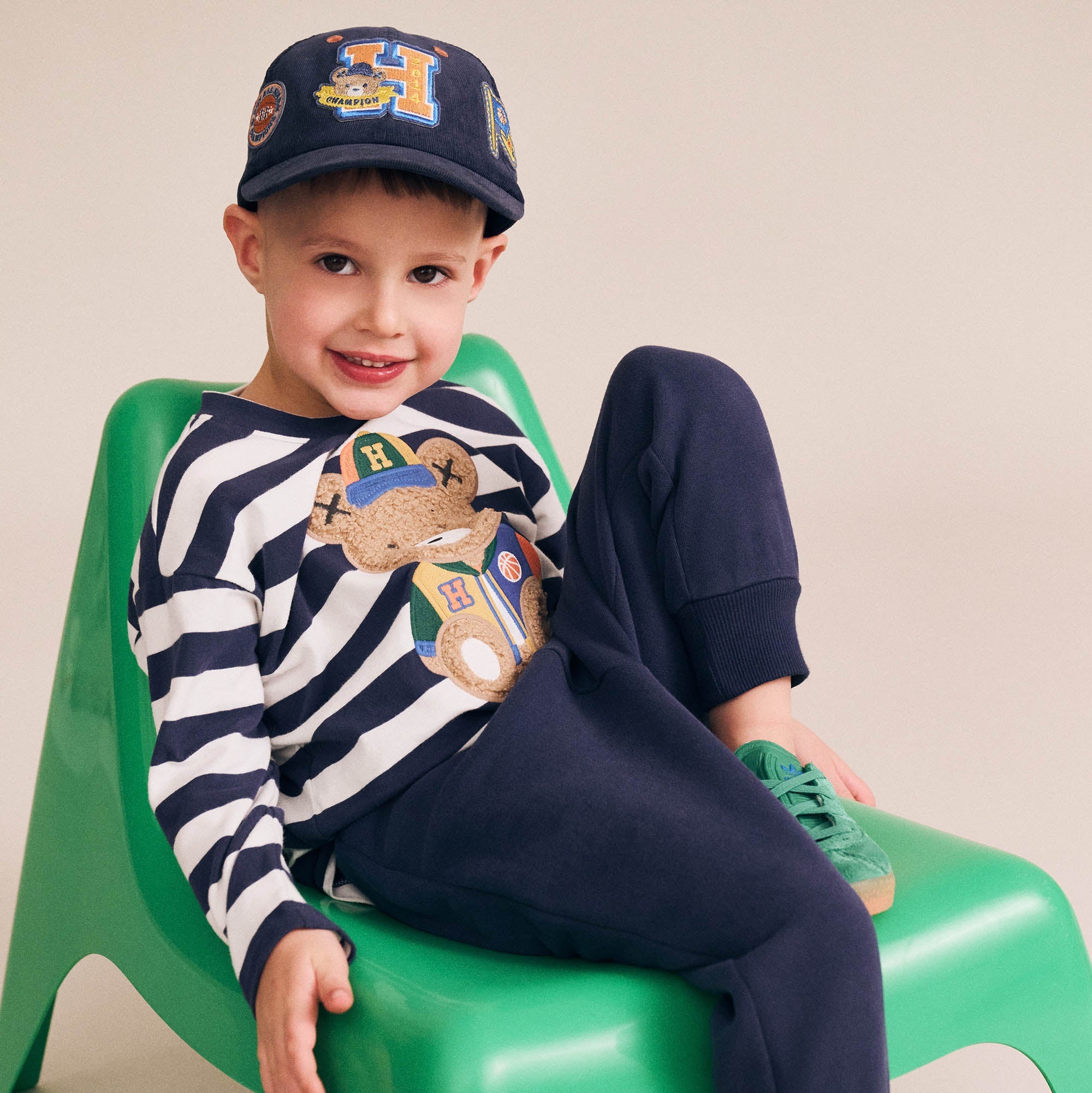 Varsity Hux Stripe Top