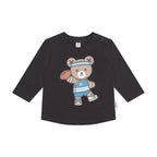 Footy Hux Top - Soft Black