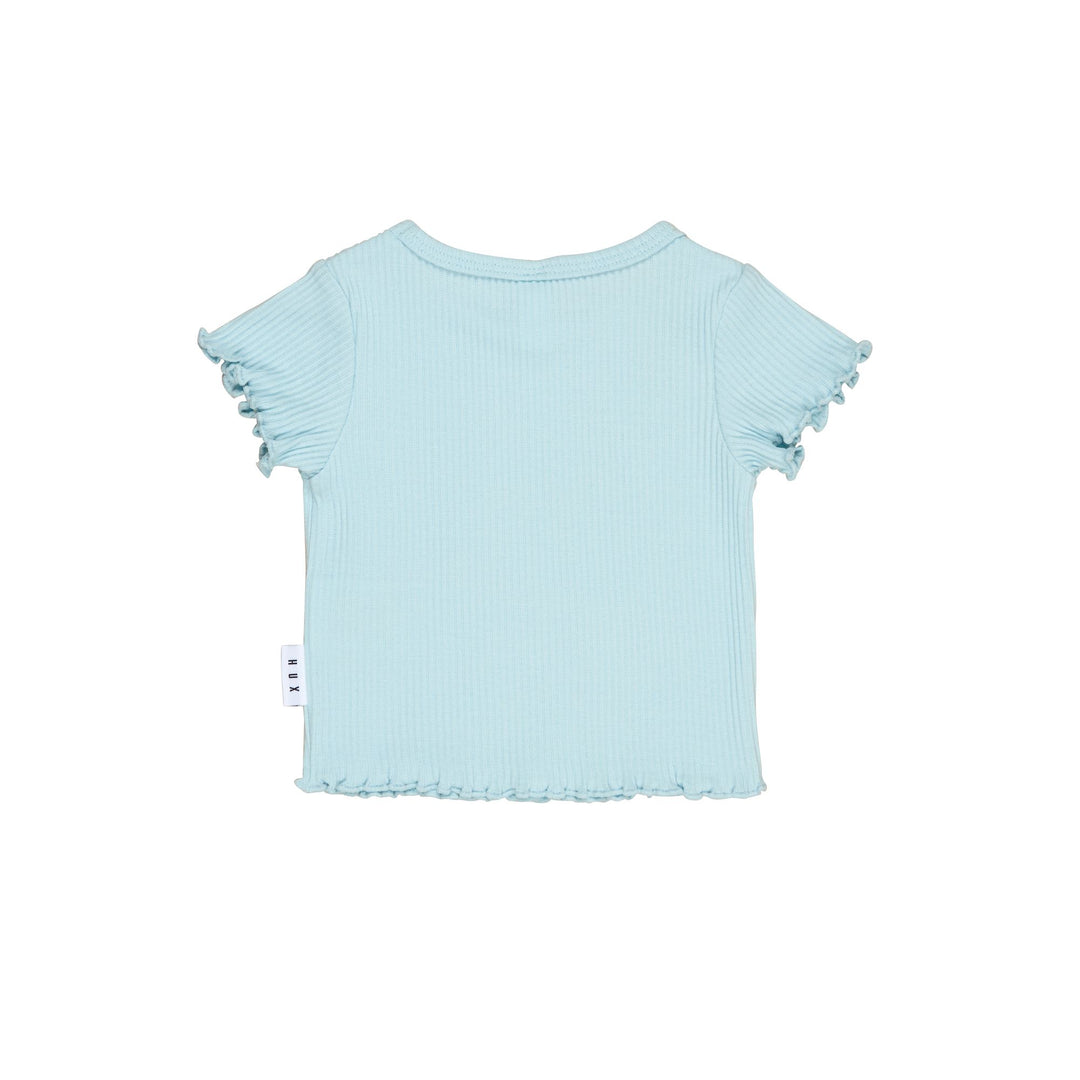 Huxbaby Dusty Sky Rib Tee