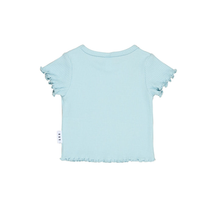 Huxbaby Dusty Sky Rib Tee