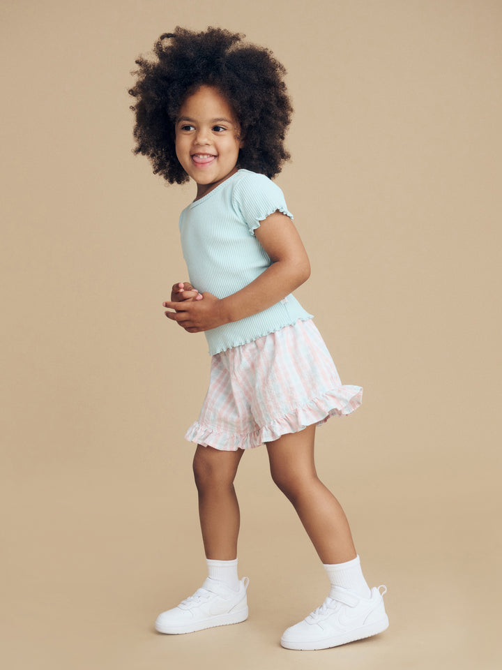 Huxbaby Dusty Sky Rib Tee