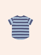 Huxbaby Furry Hux Blue Stripe Bear T-Shirt
