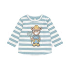 Roadworks Hux Stripe Top - Marine Blue/Almond Milk